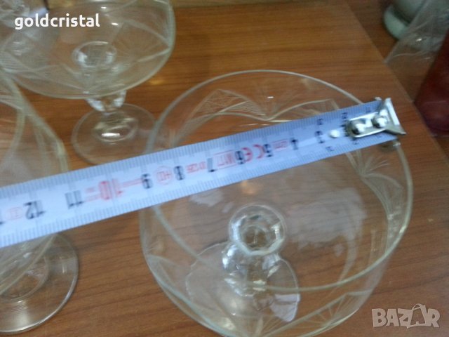Стари български кристални чаши , снимка 5 - Антикварни и старинни предмети - 39665342