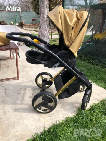  Намалена на 599! Бебешка количка Tutek DIAMOS | VX 3в1 Gold DVXECO5, снимка 4 - Детски колички - 49464876