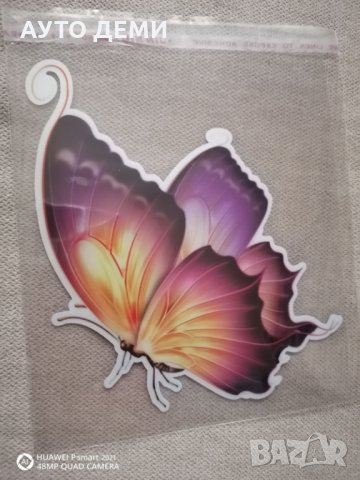 Качествен стикер лепенка цветна пеперуда за автомобил кола джип ван бус, снимка 3 - Аксесоари и консумативи - 32855791