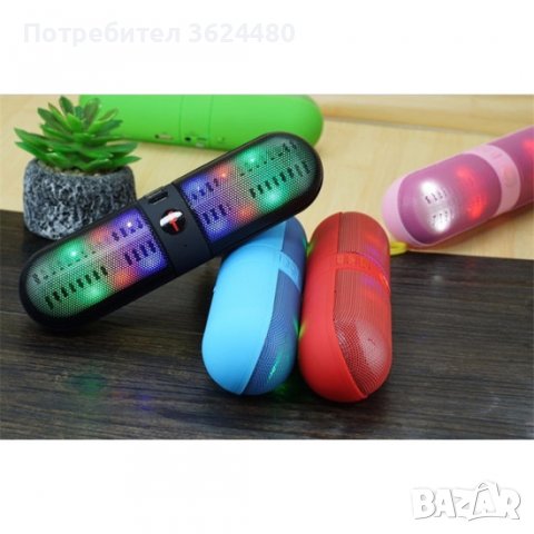 Блутут колонка с Led светлини, снимка 12 - Bluetooth тонколони - 40112069