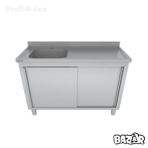 Шкаф с мивка неръждаема стомана, снимка 2 - Обзавеждане за заведение - 43227237