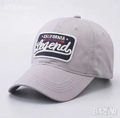🧢 Стилна бейзболна шапка с 3D бродерия „LEGEND“ – от STBoutique, снимка 8 - Шапки - 52179592