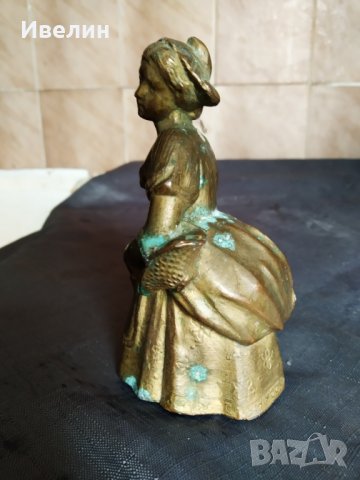 стара метална статуетка, снимка 2 - Антикварни и старинни предмети - 28132857