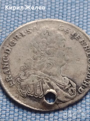 Сребърна монета 7 кройцера 1761г. Франц първи Кремниц Свещена Римска Империя 13645, снимка 5 - Нумизматика и бонистика - 42967855