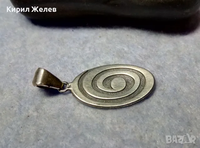 СТИЛЕН СРЕБЪРЕН АРТ ПЕНДАНТ ЛАКИРАНО СРЕБРО 925 ДИЗАЙНЕРСКА ХУДОЖЕСТВЕНА ИЗРАБОТКА 49720, снимка 4 - Колиета, медальони, синджири - 49522631