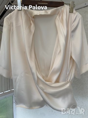 Прекрасна блуза кралска коприна, снимка 8 - Корсети, бюстиета, топове - 36830570