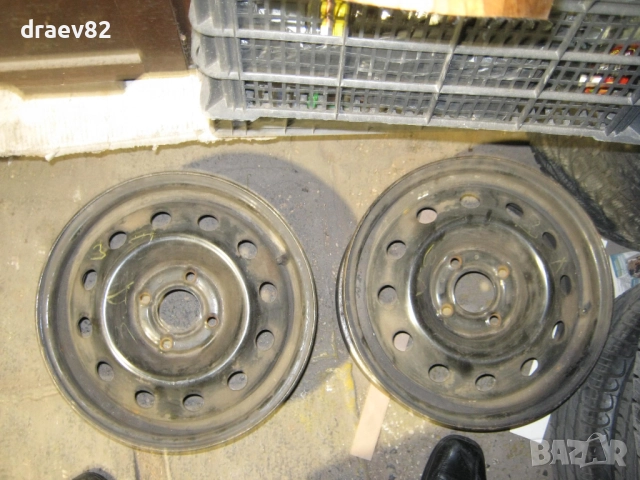 2 броя железни джанти 14 4x100 зa рено дачия