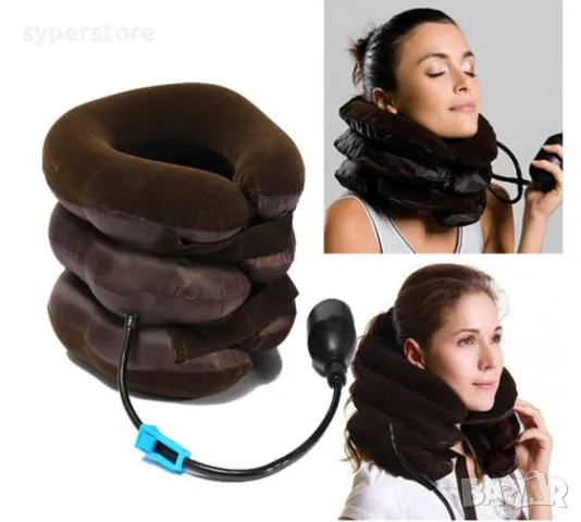 Надуваема терапевтична яка за врат Digital One SP01065, Масажор за врат, Tracktors For Cervical Spin, снимка 3 - Масажори - 49652274