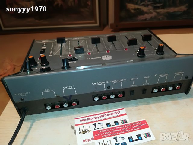 europsonic sm600-made in taiwan-ретро миксер от франция L2607221139, снимка 11 - Ресийвъри, усилватели, смесителни пултове - 37502467