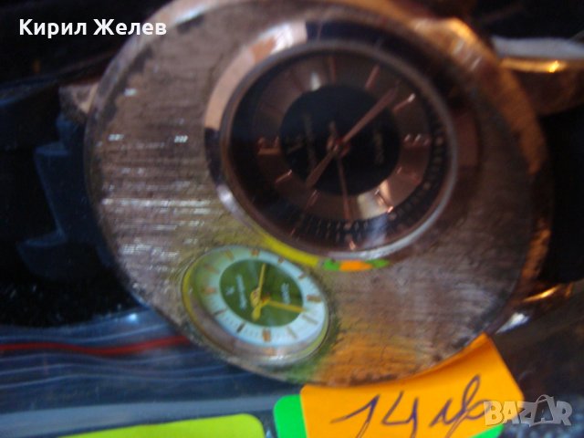 ВИНТИДЖ ЕФЕКТЕН КВАРЦОВ ВНУШИТЕЛЕН ПОЗЛАТЕН ЧАСОВНИК СИЛИКОНОВА КАИШКА МНОГО ФЕШЪН МОДЕЛ 81308, снимка 9 - Мъжки - 32912271