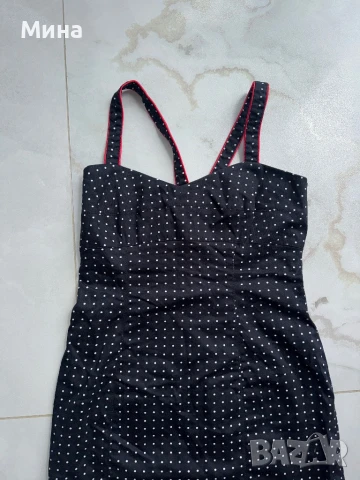 Дамска рокля на точки , снимка 3 - Рокли - 50511436