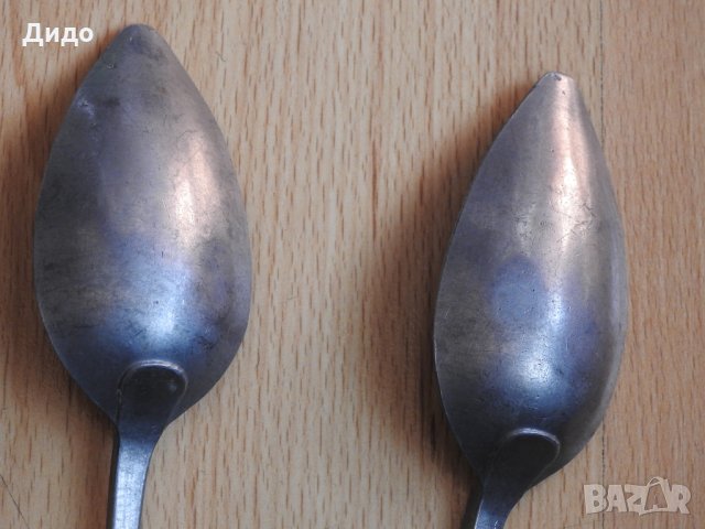  3 бр. готически калаени оловни лъжици пютър pewter, снимка 6 - Антикварни и старинни предмети - 28461884