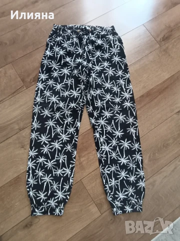 Памучен летен  дълъг панталон 146-152