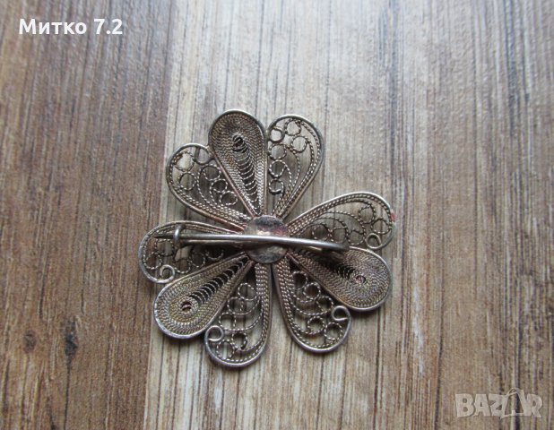сребърна брошка - 14, снимка 2 - Други - 32395423