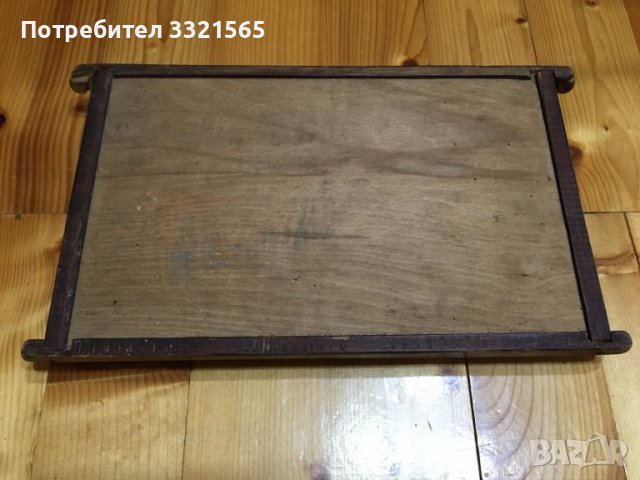Стар дървен поднос, снимка 5 - Антикварни и старинни предмети - 39234673