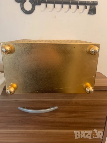 Красив метален  кош* златист цвят* за декорация*Кашпа, снимка 2 - Други стоки за дома - 51361110