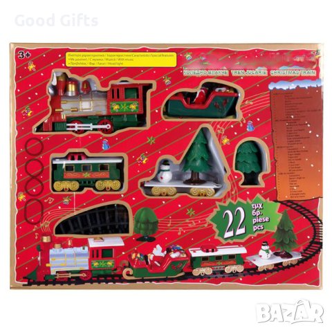 Музикално Коледно влакче и аксесоари, снимка 4 - Влакчета, самолети, хеликоптери - 42974325