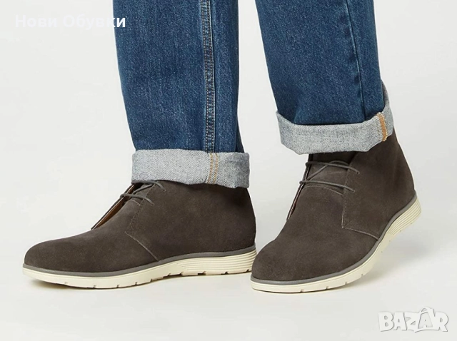 Find, 45, нови, оригинални мъжки боти, естествена кожа