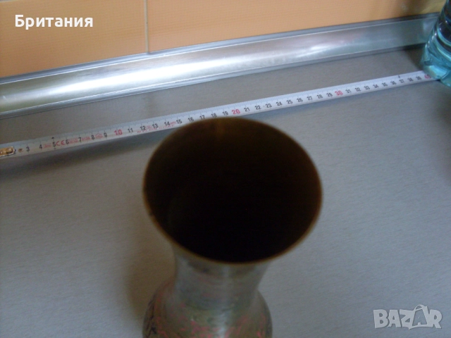 Бронзова ваза с маркировка., снимка 4 - Антикварни и старинни предмети - 52920880