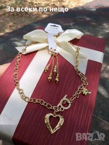 Комплект Обеци И Колие От Медицинска Стомана Код SV-34