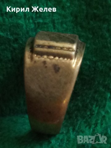Пръстен стар бронзов РЪЧНА ИЗРАБОТКА РЕТРО ОРНАМЕНТИКА 2851, снимка 4 - Антикварни и старинни предмети - 33544661