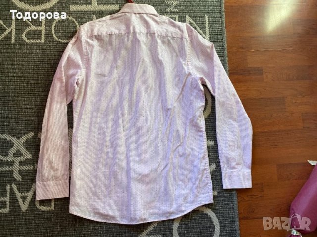 Мъжка риза бледорозова, снимка 4 - Ризи - 43914452