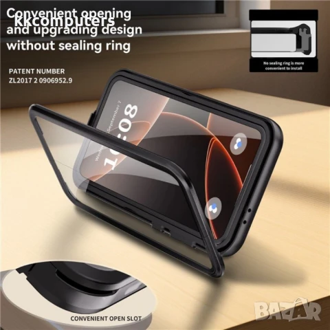 Samsung Galaxy A56 5G REDPEPPER Водоустойчив / Удароустойчив Калъф + Скрийн Протектор – Черен, IP68, снимка 6 - Калъфи, кейсове - 50797757