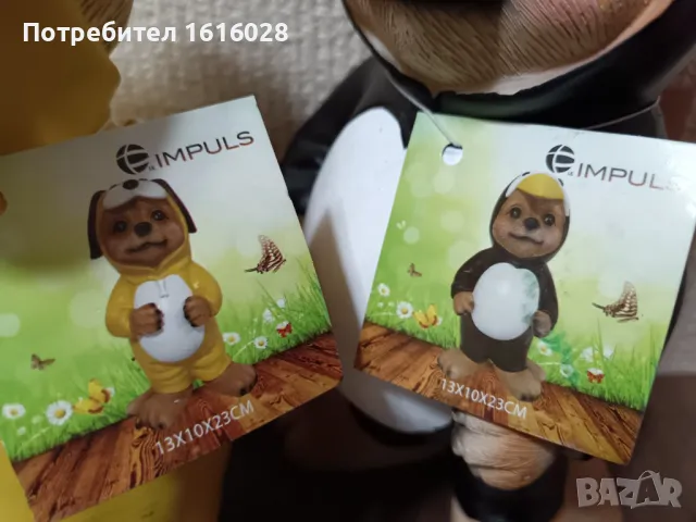 Декоративни фигури на сурикат в гащеризон на куче,пингвин,фламинго., снимка 3 - Декорация за дома - 47871720