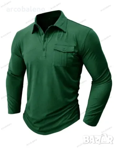 Мъжка тениска с дълги ръкави, 8цвята , снимка 3 - Тениски - 48415869