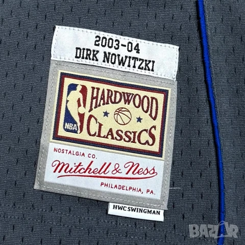 Оригинален мъжки потник Mitchell & Ness x Dirk Nowitzki x Dallas Mavericks | XXL , снимка 5 - Тениски - 50736494