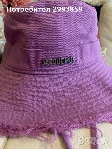 шапка JACQUEMUS Le Bob Artichaut bucket hat, снимка 13 - Шапки - 53504982