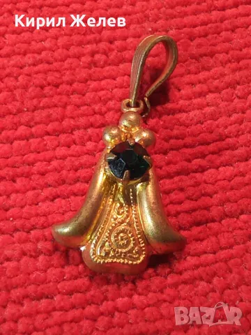 СТАРИНЕН ПОЗЛАТЕН СКЪПОЦЕНЕН ОРНАМЕНТИРАН МЕДЕН МЕДАЛЬОН с ЮВЕЛИРНО ФАСЕТИРАН ПЕРИДОТ ОЛИВИН 37033, снимка 9 - Антикварни и старинни предмети - 39934544