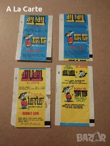 Опаковки от Tipi Tip, Minti, Chin Chin, снимка 6 - Колекции - 51694861