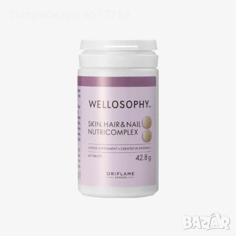 ПРОМОЦИЯ Подхранващ комплекс за кожа, коса & нокти Wellosophy