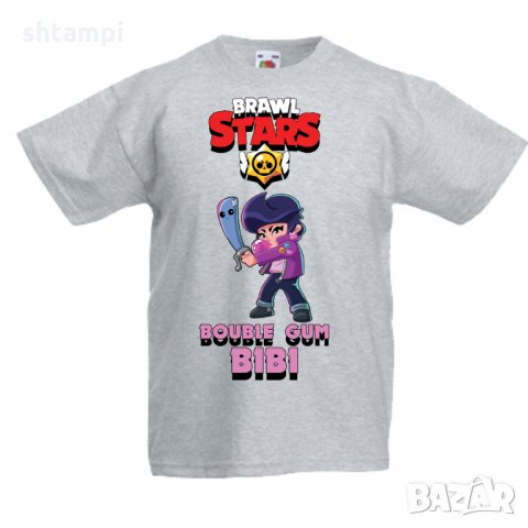 Детска тениска Bouble Gum Bibi Brawl Stars, снимка 3 - Детски тениски и потници - 32919721