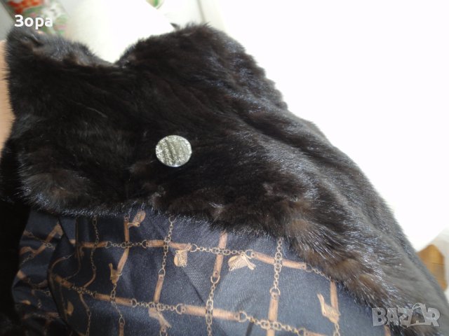 Дамско Качествено късо Палто от Визон, снимка 10 - Палта, манта - 43484696