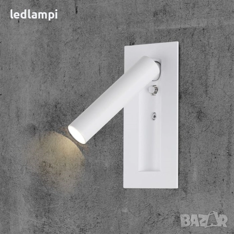 LED Аплик 2W За Вграждане Бял Топло Бяла Светлина, снимка 8 - Лампи за стена - 42746062