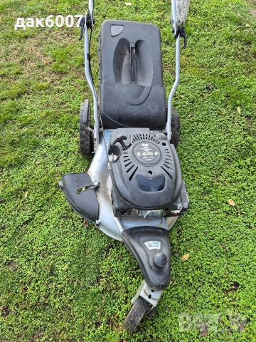 Немска бензинова косачка с кош, снимка 6 - Градинска техника - 52665805