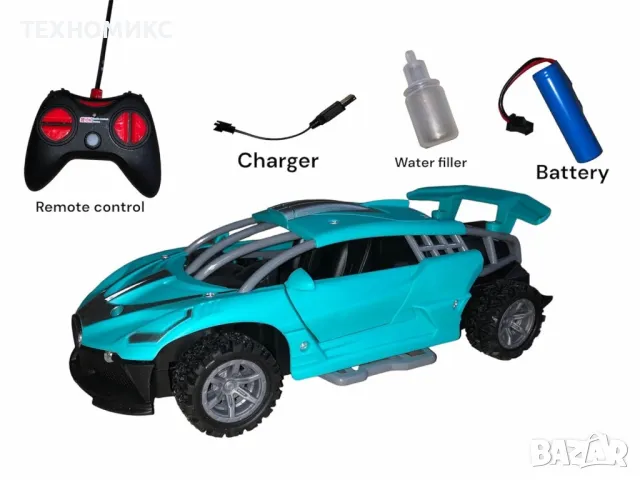 Най-новата кола с дистанционно управление с функция за пръскане, снимка 10 - Коли, камиони, мотори, писти - 48173173