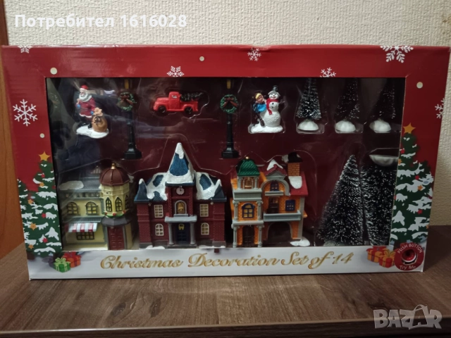 Нови LED светещи селца.с 3 светещи къщички, общо от 14 фигури., снимка 2 - Декорация за дома - 52346259