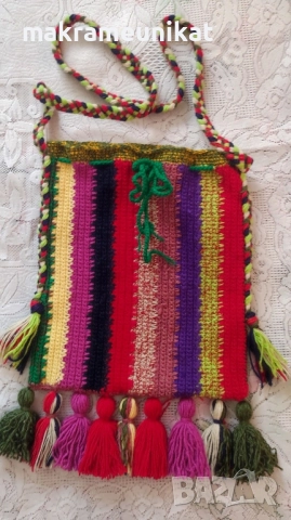 Продавам плетена торба за народна носия, декорация за механа, битов кът, , снимка 4 - Декорация за дома - 49235222