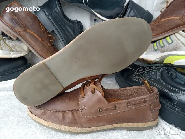мъжки мокасини DUNNES, естествена кожа, 43 - 44, снимка 3 - Мокасини - 47825806