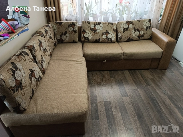 Ъглов диван, снимка 3 - Дивани и мека мебел - 53219657