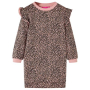 Детска рокля суитшърт, средно розово, 104(SKU:14430, снимка 1 - Детски рокли и поли - 44905481