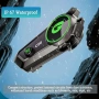 Нова слушалка Bluetooth интерком за мото каска 1000м IP67 шумопотискане, снимка 2