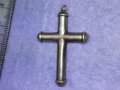 СТИЛЕН СРЕБЪРЕН ВИНТИДЖ АРТ КРЪСТ СРЕБРО ВИСОКА ПРОБА РЪЧНА ИЗРАБОТКА 18732, снимка 5
