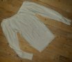 Бяло плетиво ръкав прилеп, снимка 1 - Блузи с дълъг ръкав и пуловери - 26396560