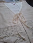 Дамско плетено елече на ресни, Чисто ново, размер XL , снимка 3