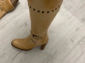 Бежови ботуши, естествена кожа, снимка 6