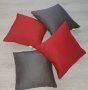 Декоративни Възглавници за диван 40х40см Червени и Сиви възглавнички, снимка 1 - Възглавници - 43854366